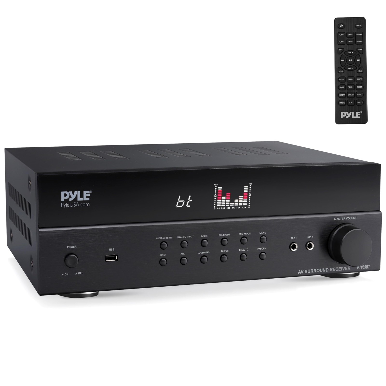 Pyle Hi-Fi Wireless Bluetooth 5.0 Home Theater Receiver - 7.
