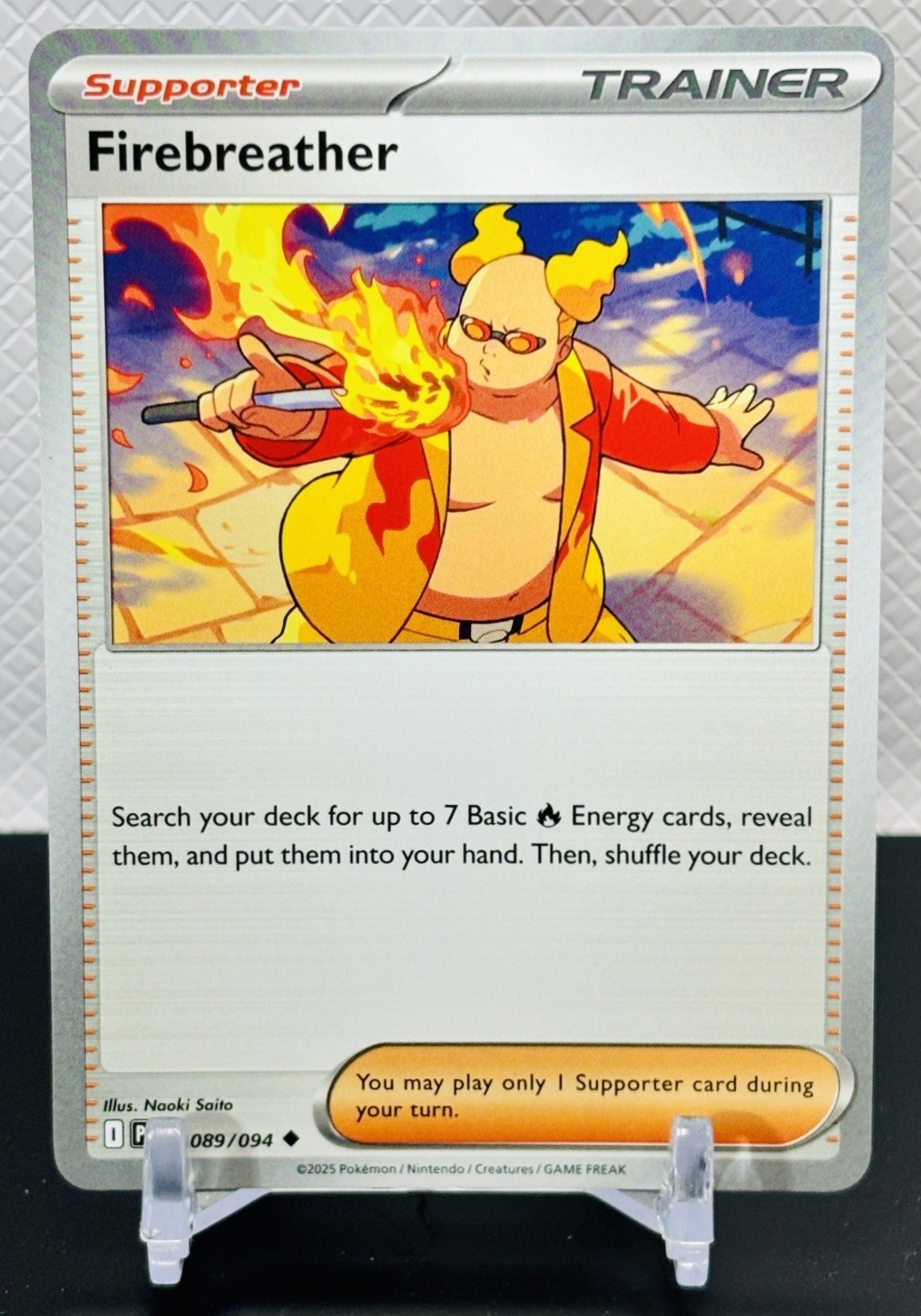2025 Pokemon Gaming Phantasmal Flames - PFL EN Firebreather #089/094 Uncommon