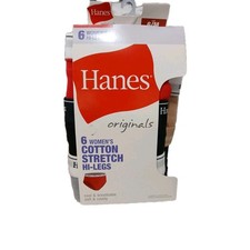 Hanes Women's Originals Cotton Stretch Hi Legs 6 Pack - Size 6 M