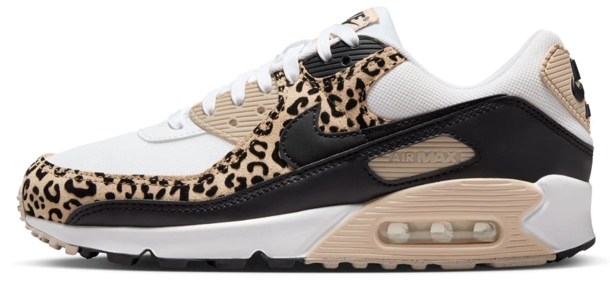 NIKE Air Max 90 ホワイト/レオパード　25㎝ Nike Air Max 90 Leopard Sneakers White Retro Running Sports