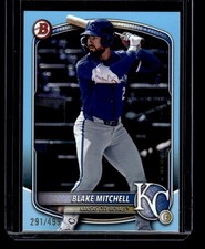 BLAKE MITCHELL 2025 BOWMAN DRAFT SKY BLUE BORDER #BD-160 291/499