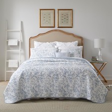 Home - Amberley Collection - Quilt Set - 100% Cotton, Breathable & Lightweigh...