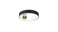 8683684240867 Plafon LED 24W, 2270Lm, 3CCT, IP20, OkrąGłY, Czarny, Catalina Horo