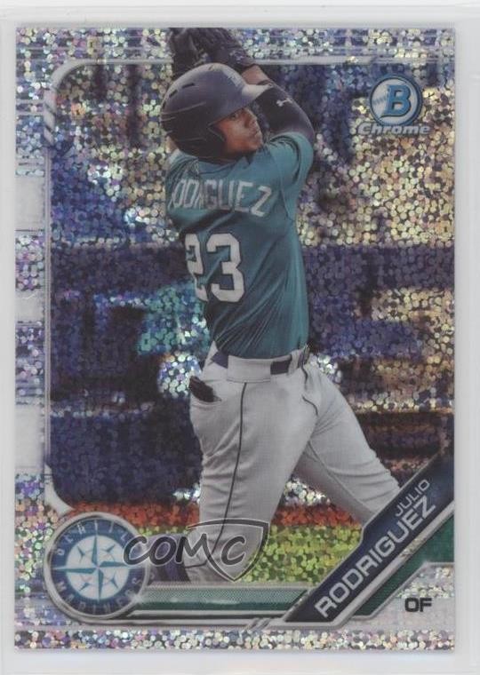 2019 Bowman Draft Chrome Sparkles Refractor Julio Rodriguez #BDC-60