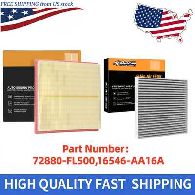 Engine Air Filter & Cabin Air Filter For Subaru Outback Impreza Crosstrek Ascent