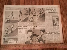 1941 Sports Newspaper - San Francisco Seals Baseball - Joe Dimaggio USO Yankees