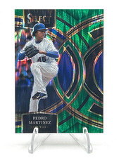 2024 Panini Select Baseball Premier Level Pedro Martinez #79 Green Prizm
