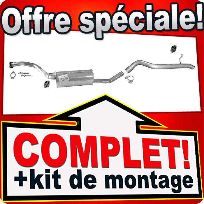 Ligne d'échappement Ford Tourneo Connect 1.8 TDCI LWB réduction de bruit