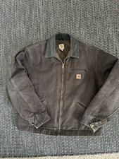VTG 90s Carhartt Detroit Jacket Blanket Lined Mens J97 DKB Dark Brown Size XL