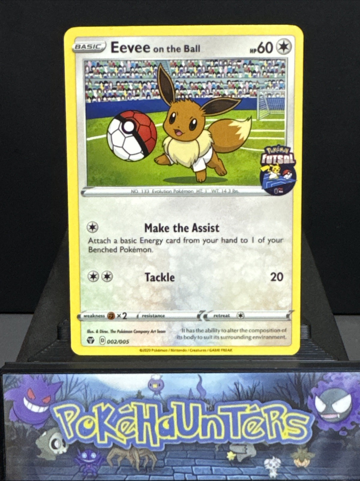Pokemon Card Eevee On The Ball 002/005 Futsal Promo Near Mint