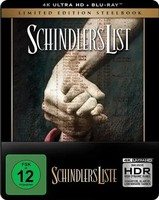 Schindlers Liste,1 4K Uhd-Blu-Ray + 2 Blu-Ray (Steelbook) | USA | Spielberg