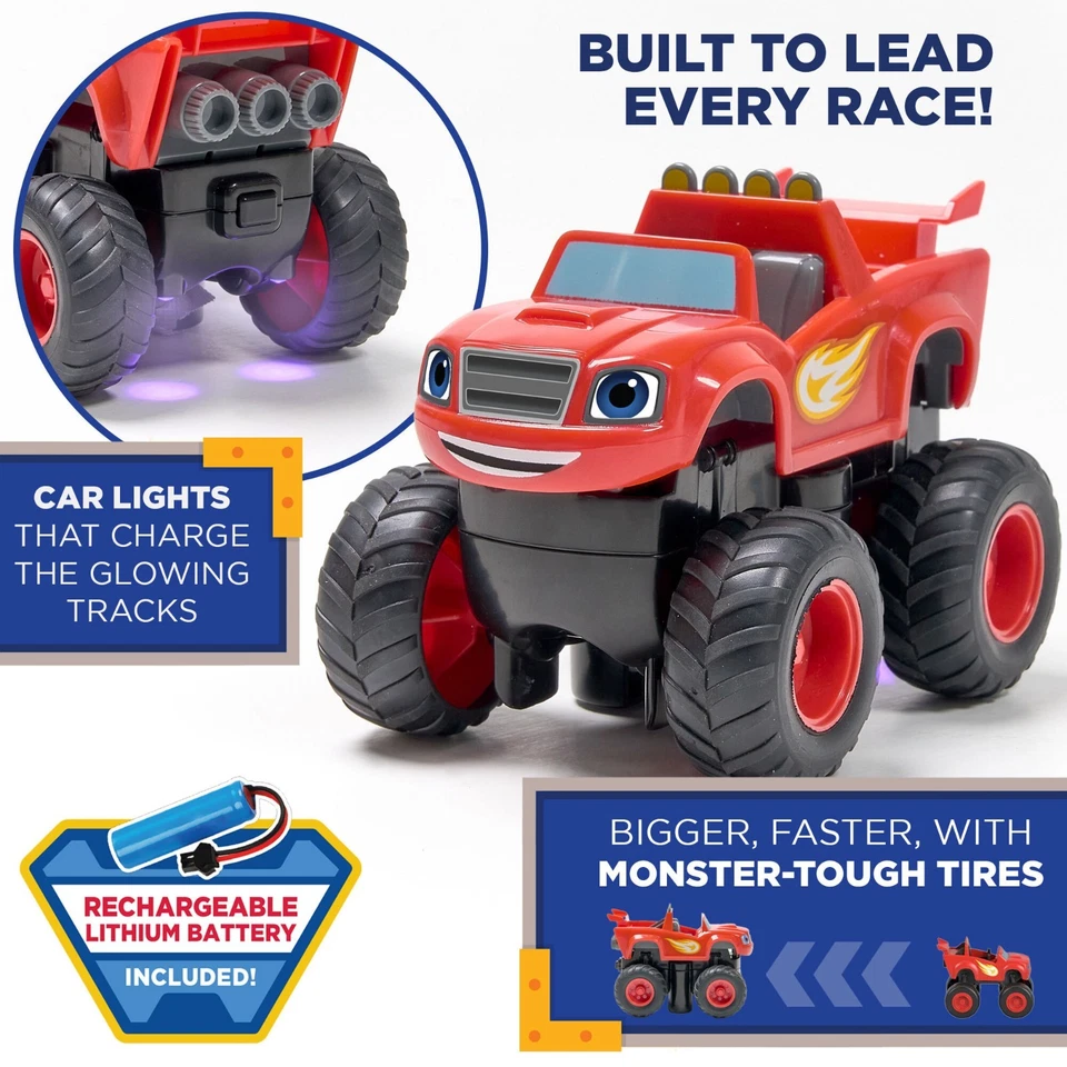 Blaze and the Monster Machines Flexible Glow Tracks & Loop Playset para Crianças - Imagem 3 de 4