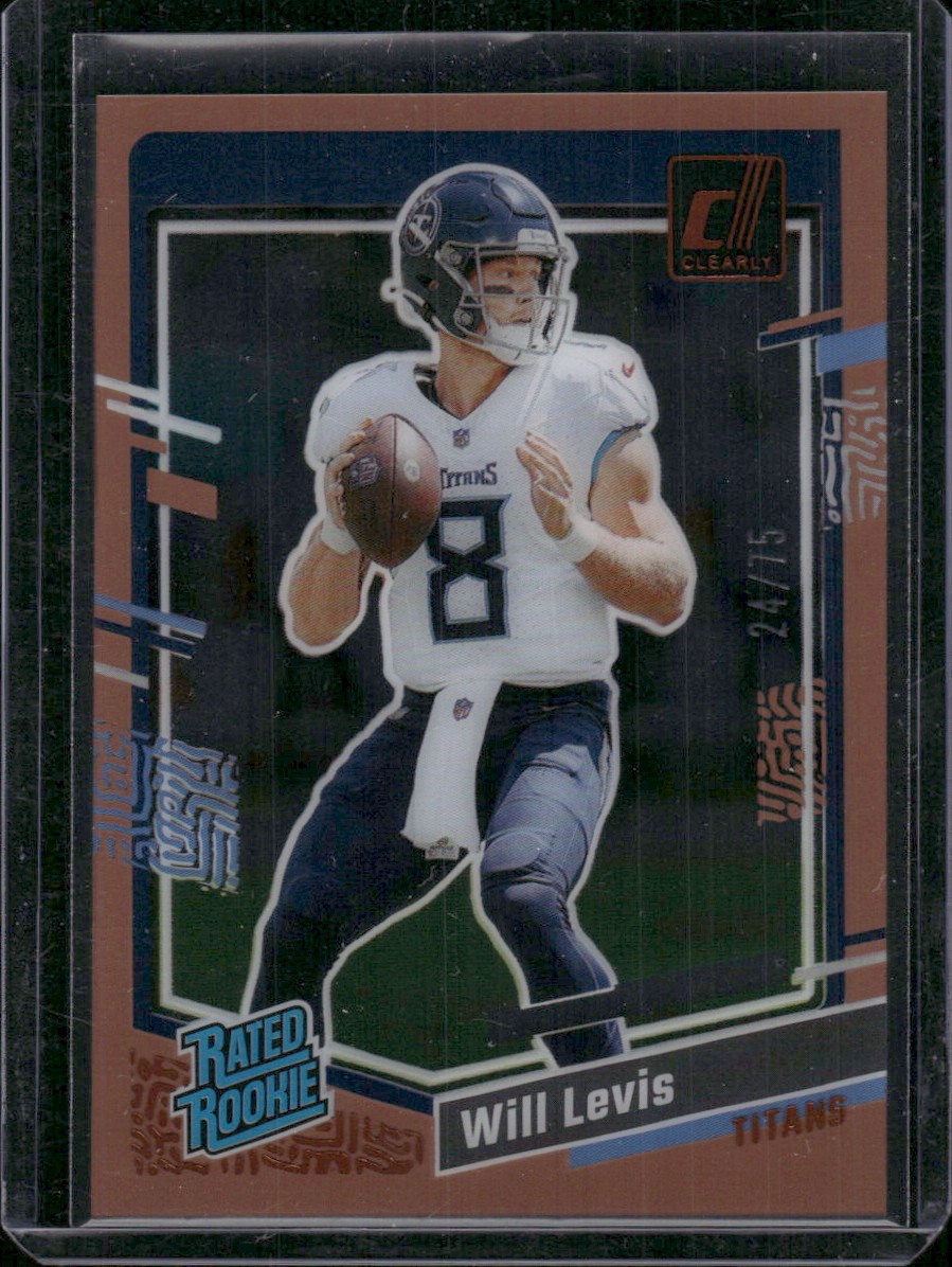 2023 Clearly Donruss #94 Will Levis Orange #/75