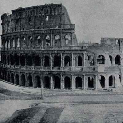 Colosseum Rome Italy Ancient Amphitheater Landmark View 1892 Antique Print