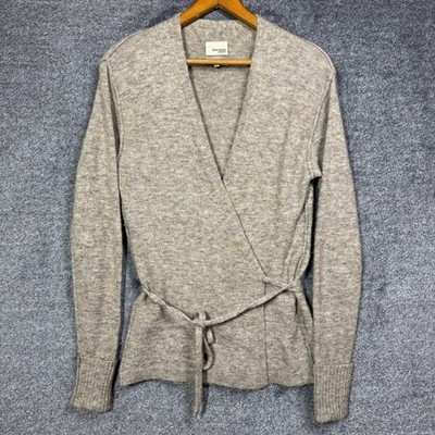 Wilfred Free Aritzia Cardigan Size S Alpaca Wool Wrap Sweater Beige Small