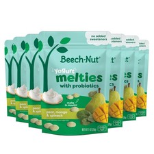 Beech-Nut Probiotic 1 Ounce Pack of 7 , Pear, Mango, Spinach Yogurt