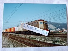FS E 636.465 Electric Locomotive Photograph Heading a Freight Convey