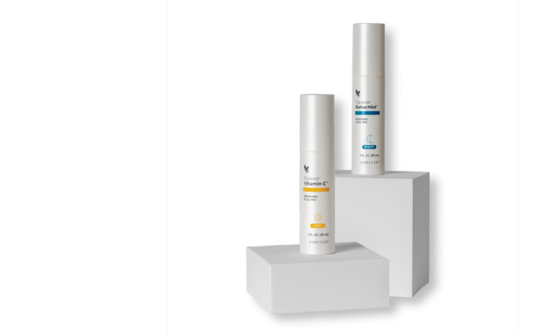 Vitamin C and Bakuchiol Combo Kit Trattamento Anti-Aging  Riduce Macchie e Linee
