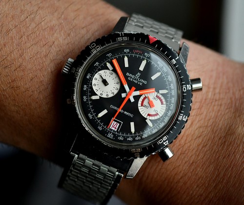 Vintage Breitling Chrono-Matic 2110 Cal.11 Steel 39mm- NSA Bracelet- 1969 Watch