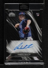 2024 Topps Chrome Black Auto Owen White #CBA-OW Auto 5i3