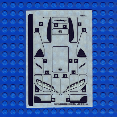 New LEGO Speed Champions Toyota GR Supra 76901 Sticker Sheet Qty 1