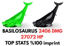Basilosaurus 2406 DMG %100 imprint TOP STATS Ark Survival Ascended Official PVE