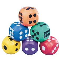 4" Jumbo Soft Safe Dice. Different Colored Dice are Great for Games, Classroo...