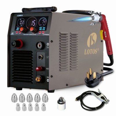 LOTOS LTP8500 85Amp Pilot Arc Plasma Cutter Drag Cut Enabled 1'' Clean Cut 220V