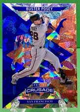 2025 Panini Crusade Buster Posey Blue Ice Refractor San Francisco #60
