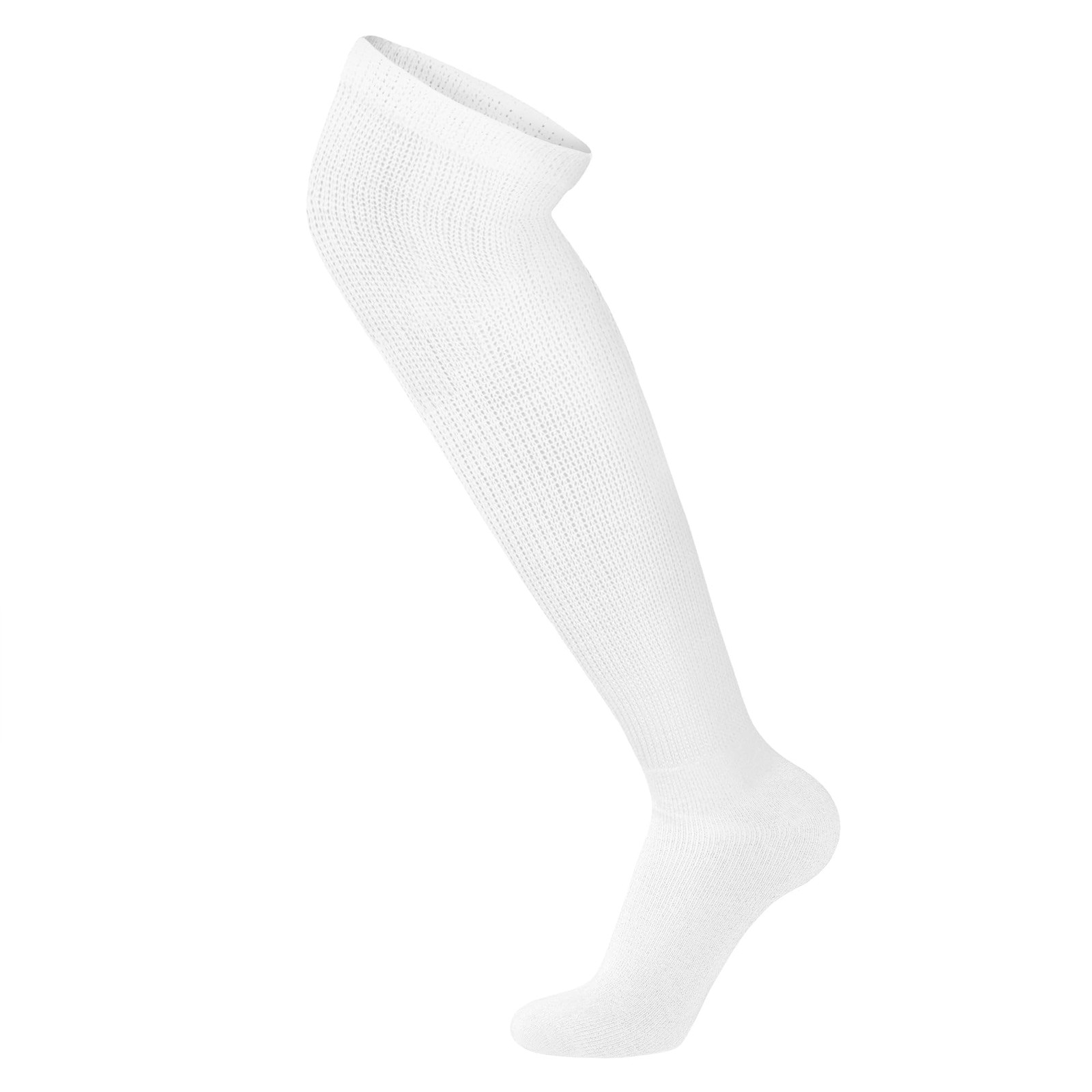 4 Pairs of Over the Knee Non-Binding Cotton Diabetic Neuropathy Socks, White,...