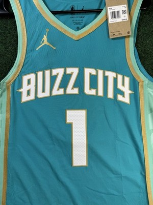Jordan Brand Hornets #1 Lamelo Ball Authentic City Edition Jersey