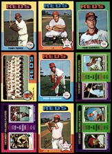 1975 Topps MINI Cincinnati Reds Team Set 5.5 - EX+ 6904221