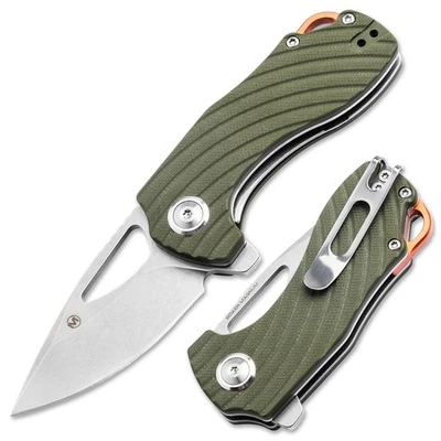 MAGNUM Tadpole EDC Taschenmesser 440A G10 Flipper Liner Lock Clip Grün 01SC012 - Bild 1 von 4