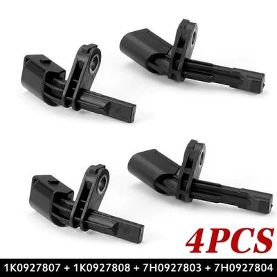 4Pcs Ensemble ABS Roue Vitesse Capteur 1K0927807 1K0927808 7H0927803 7H0927804 - Photo 1/4