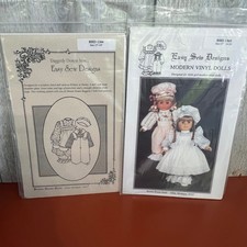 Brown House Dolls Easy Sew Designs Patterns BHD 1266 BHD 1368 18" 14" Dolls 2pk