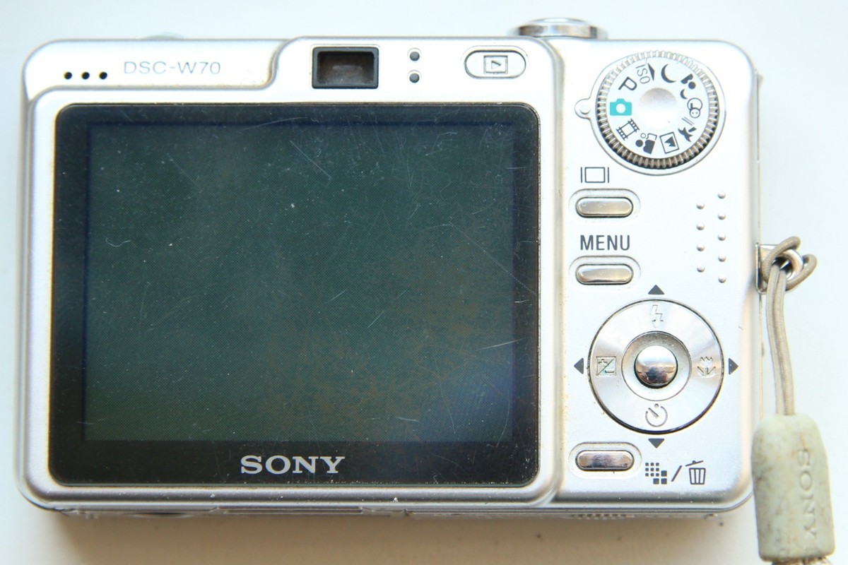 Sony Cyber-shot DSC-W70 7.2MP Digital Camera - Silver for sale