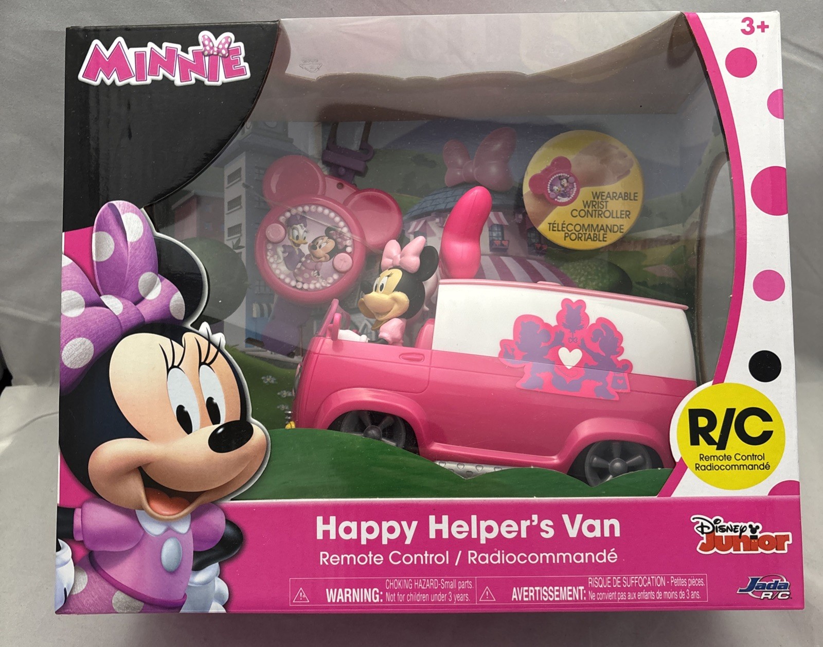 Minnie Mouse Disney Junior Happy Helper's Van R/C Juguete Muñeca Control Remoto Rosa Nuevo en Caja