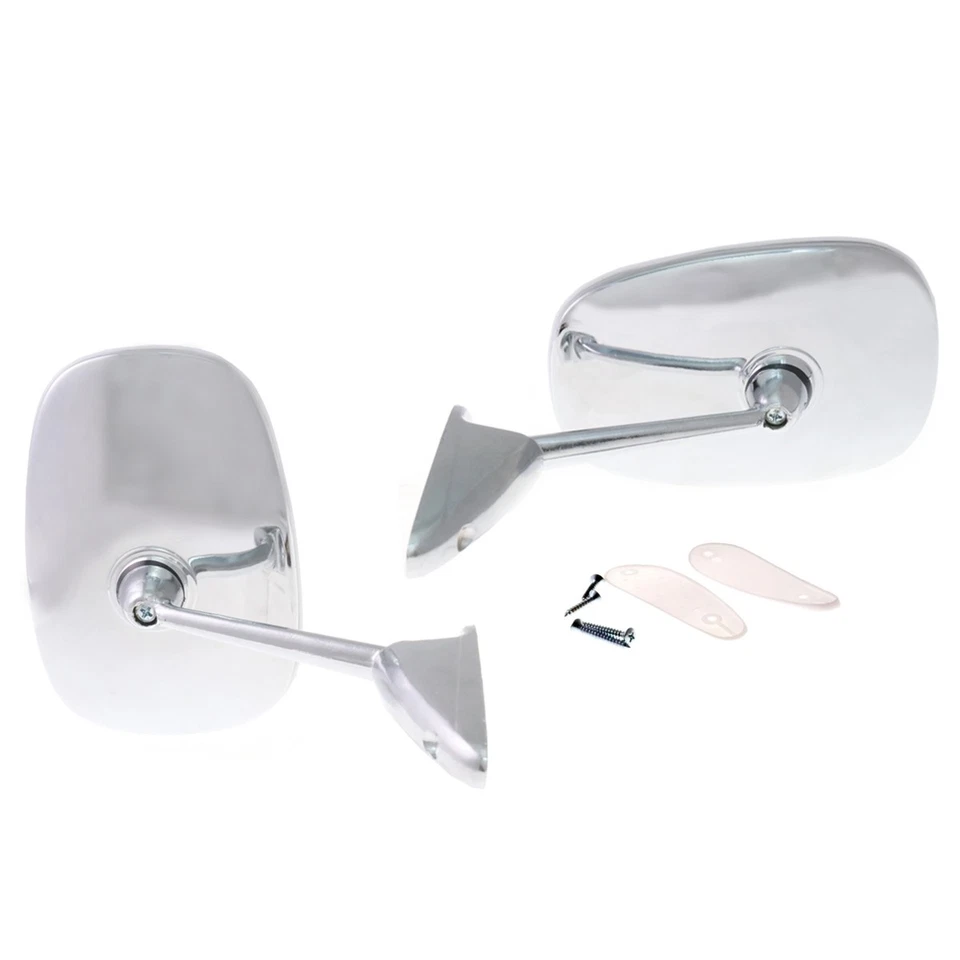 ALFA ROMEO GIULIA 1962 1963 1964-1978 ESPEJOS RETROVISORES CROMADOS LADO DERECHO Y DERECHO NUEVO PAR Foto 3 de 4