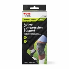 CVS Health Active Compression Knee Support, LG