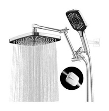 Shower Head with Handheld, 12 Inch Dual Shower Head with Extention ... Fast Ship