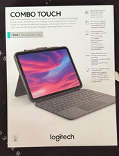 Logitech Combo Touch Keyboard Case for iPad 10th Gen - Oxford Gray - Unused