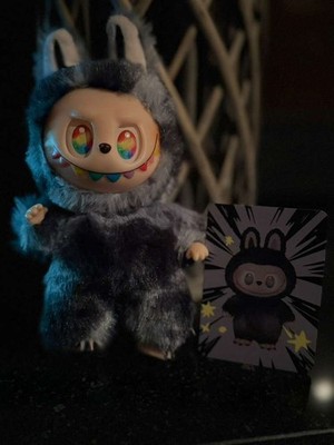 POP-MART Labubu V3 Secret Grey 1/72 Rare POP MART Figure Big Into