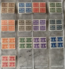 1945-Luogotenenza 13 Quartine Senza Filigrana S.Completa Nuove Non Linguellate
