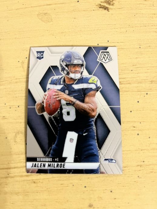 2025 Panini Mosaic - Rookies Jalen Milroe #322 Silver Prizm (RC)