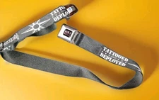 Buckle Down Tattooed & Deployed Seatbelt Adjustable Belt. USA