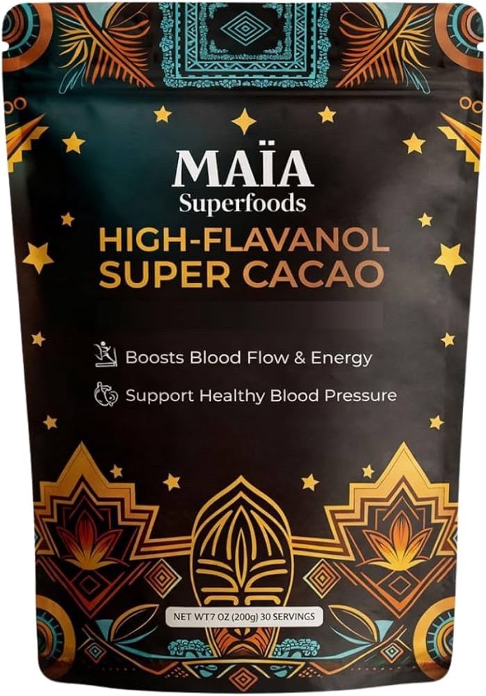 MAIA Superfoods High-Flavanol Cacao Powder 7oz Vegan Non-GMO