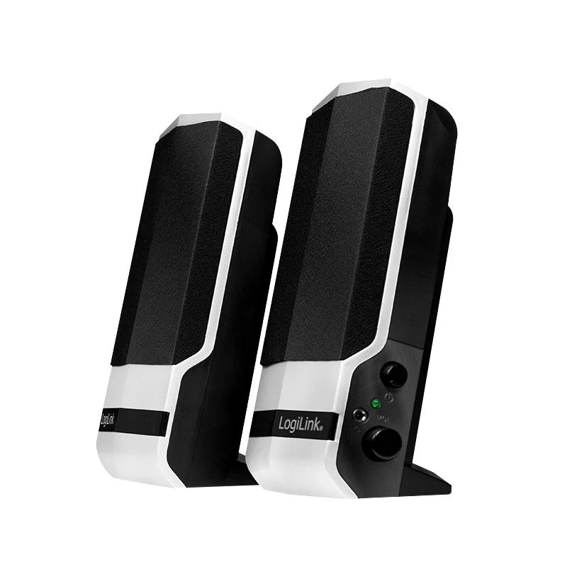 Aktivlautsprecher Lautsprecher Boxen Speaker Stereo Schwarz/Silber PC Computer - Bild 4 von 4