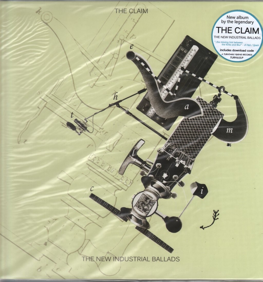 Claim New Industrial Ballads LP vinyl Germany A Turntable Friend 2019 LP. faint