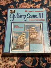 VTG Craft Master Gallery Series II Oil Paint by Number 10 x 14 1800s Wooden Ship