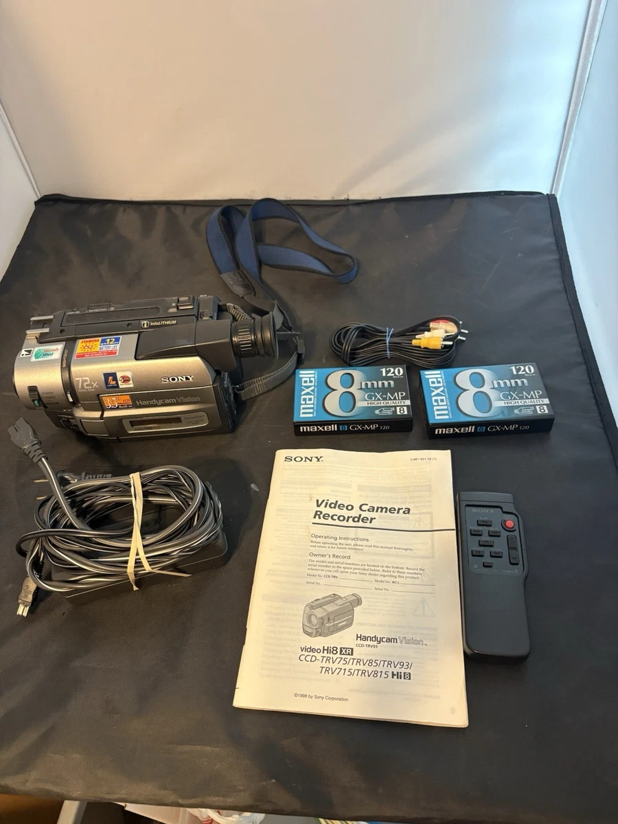 【CCD-TRV85K】Sony Handycam 72x ズーム Sony Handycam 72x Digital Zoom Hi8 Camcorders for sale | eBay